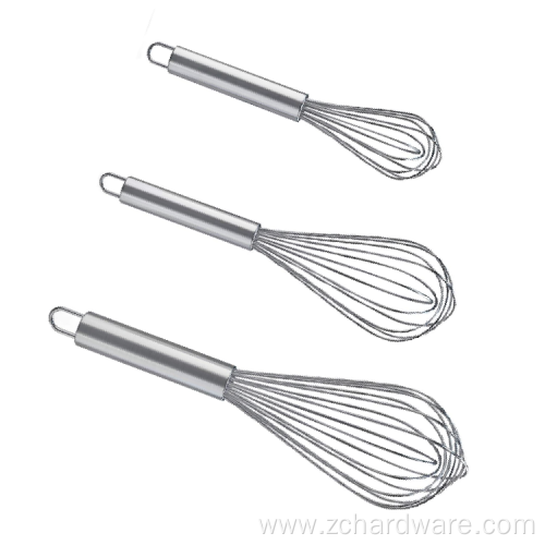 Stainless Steel Wire Egg Whisks Set For Stirring